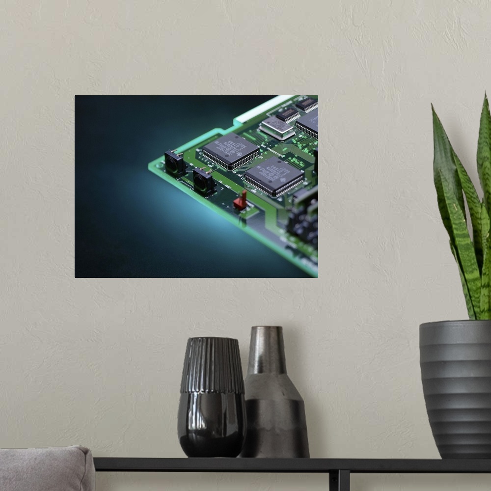 A modern room featuring Circuit Board