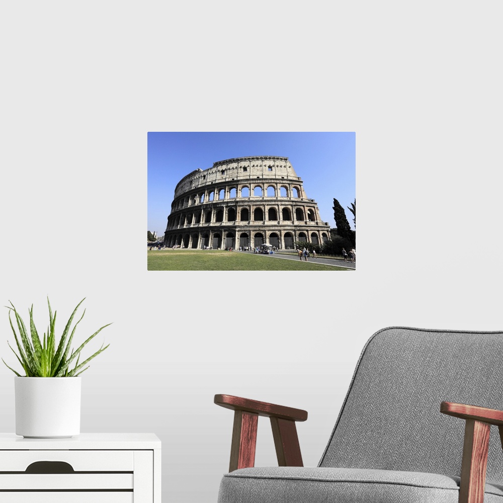 A modern room featuring Colosseum, Rome, Lazio, Italy
