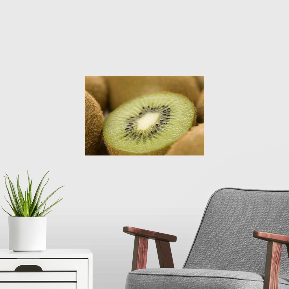 A modern room featuring Detail of kiwis