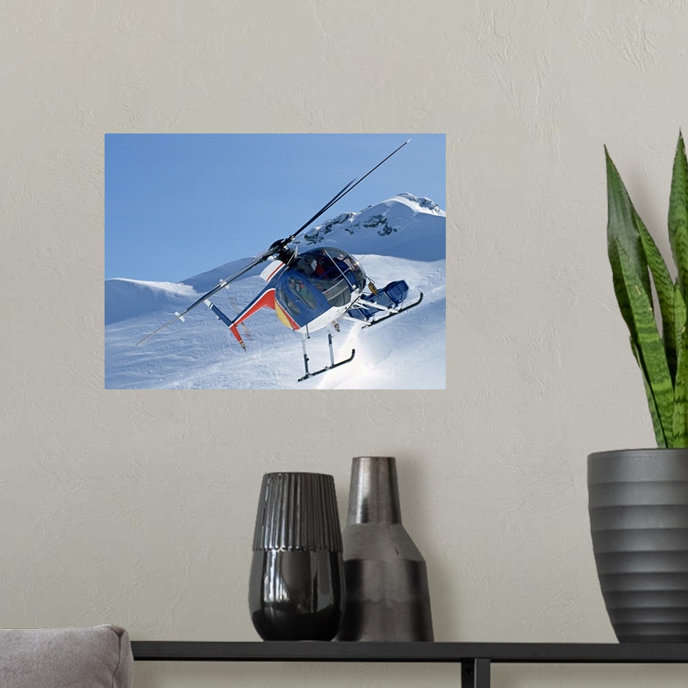 A modern room featuring Helicopter