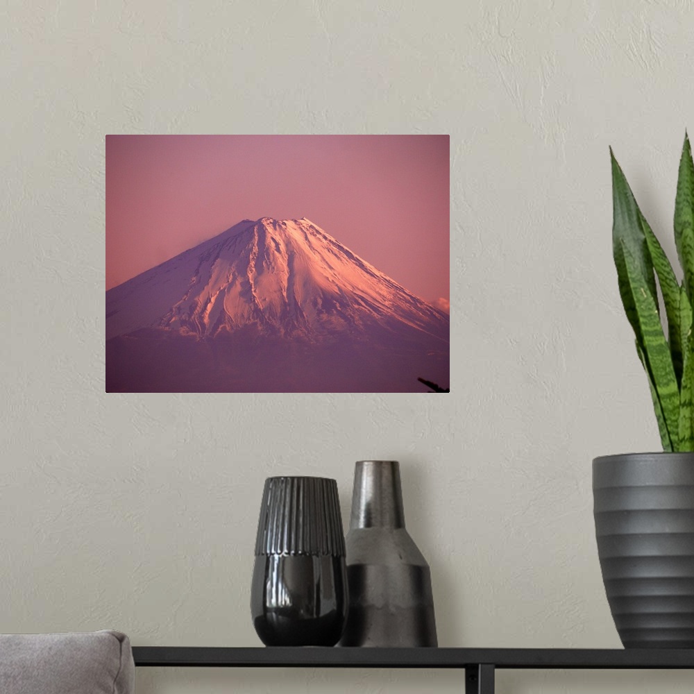 A modern room featuring Mt. Fuji, Yamanashi, Japan.