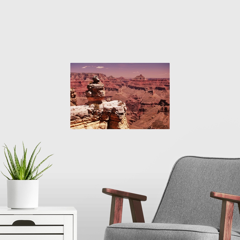 A modern room featuring Rock formation in grand canyon national park, south rim, arizona, USA
