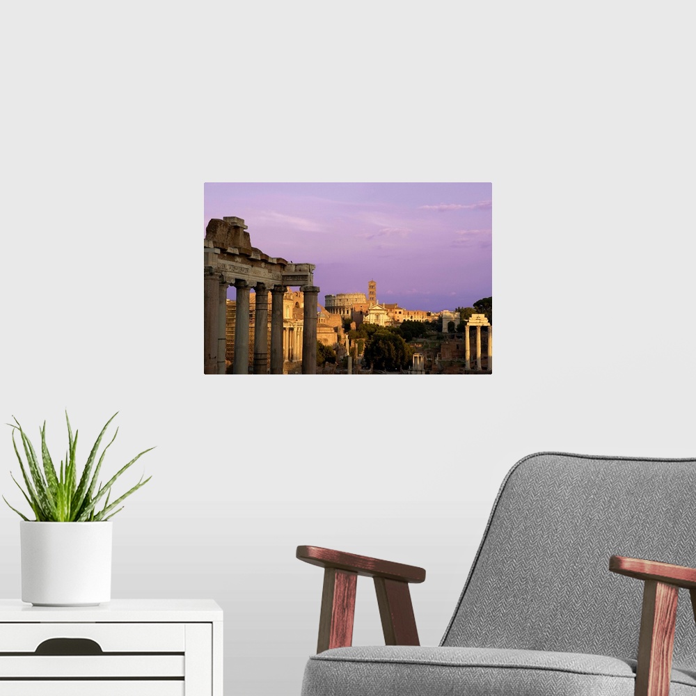 A modern room featuring Ruins At The Ancient Forum, Rome, Italy