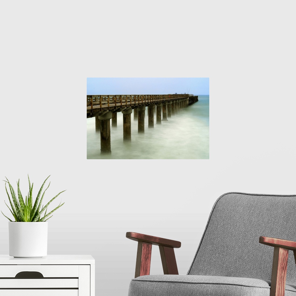 A modern room featuring Picture of Swakopmund Pier, Namibia.