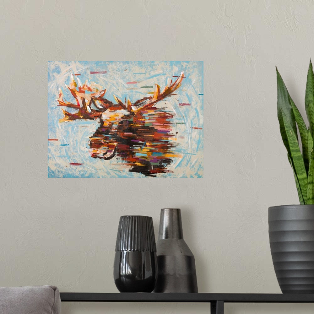 A modern room featuring Fractal Moose
