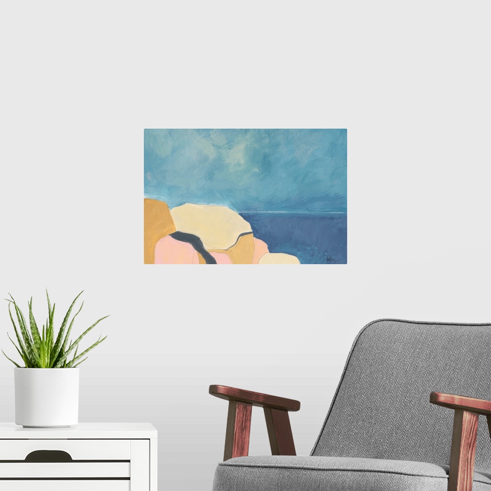 A modern room featuring By The Sea No. 3