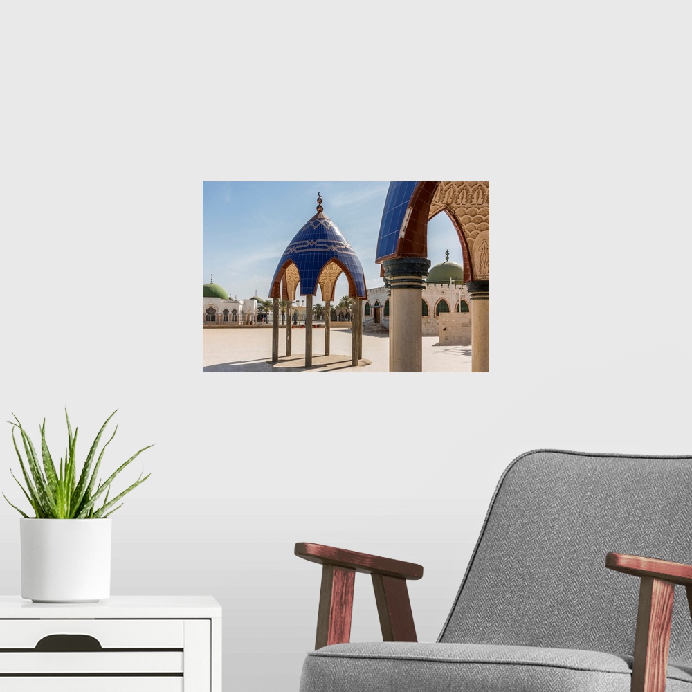A modern room featuring Africa, Senegal, Touba. The Great Mosque Of Touba, Detail.