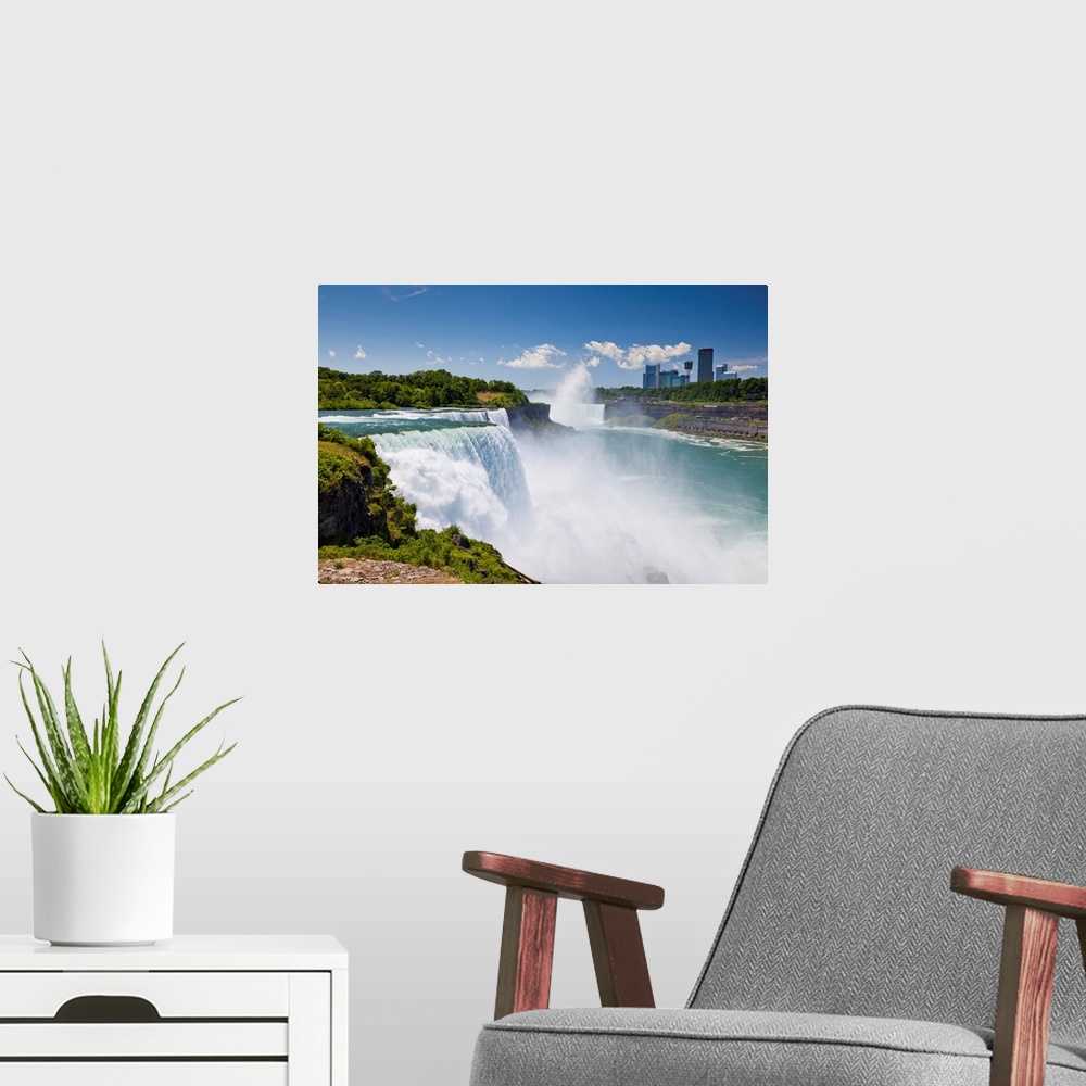 A modern room featuring American Falls Of Niagara Falls, New York State, USA