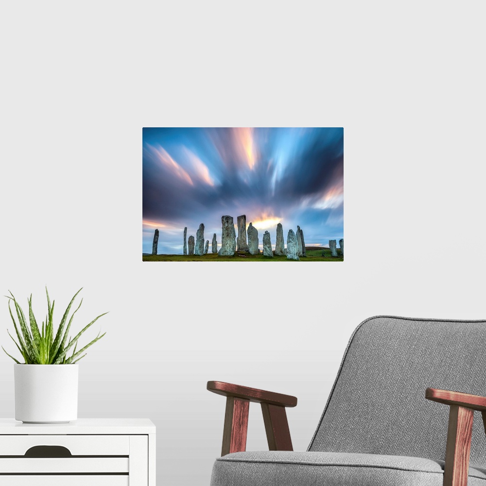 A modern room featuring Callanish Standing Stones, Isle Of Lewis, Outer Hebrides, Scotland