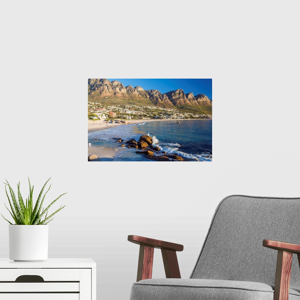 A modern room featuring Camps Bay, Cape Town, Western Cape, South Africa.