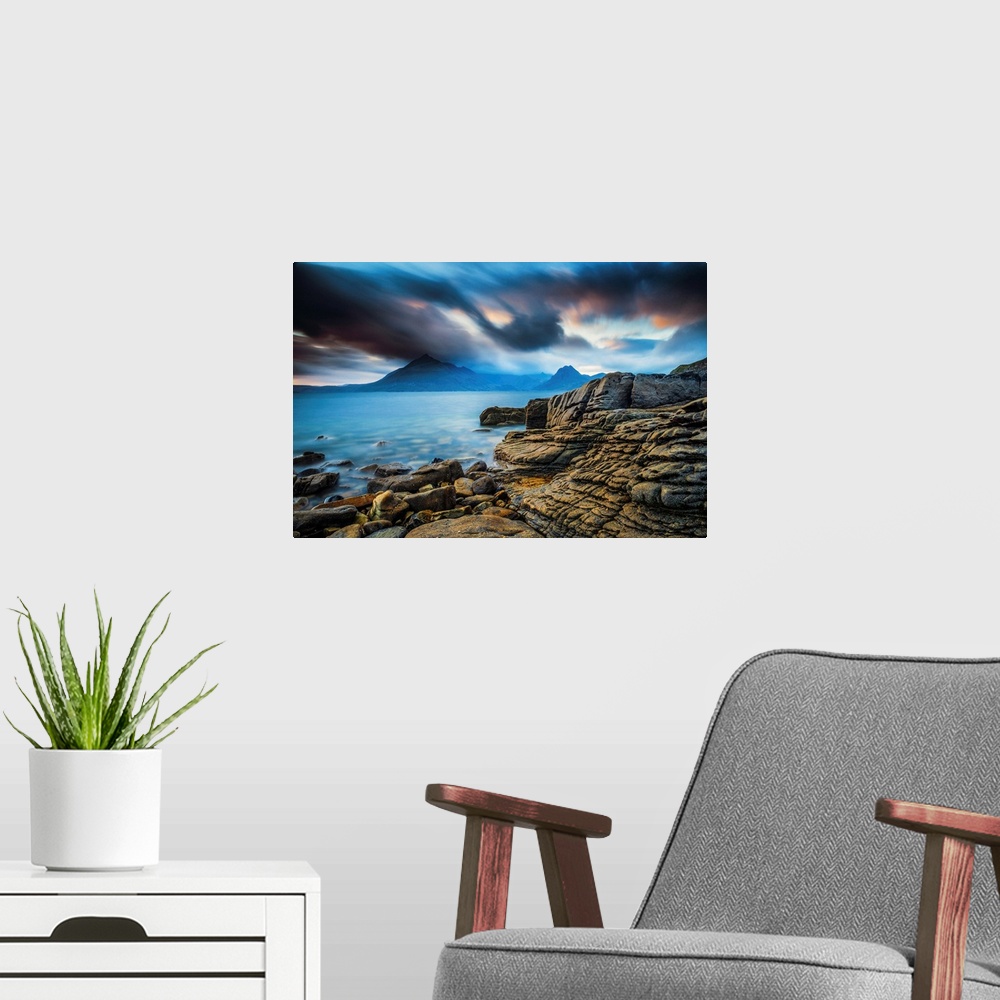 A modern room featuring Coastline At Elgol, Isle Of Skye, Scotland