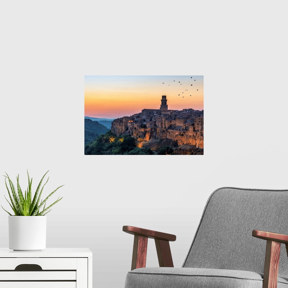 A modern room featuring Pitigliano, Grosseto, Tuscany, Italy, Europe.