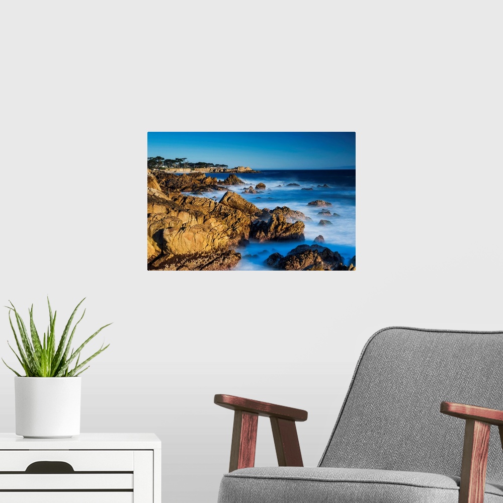 A modern room featuring Rocky Coastline At Pacific Grove, California, USA