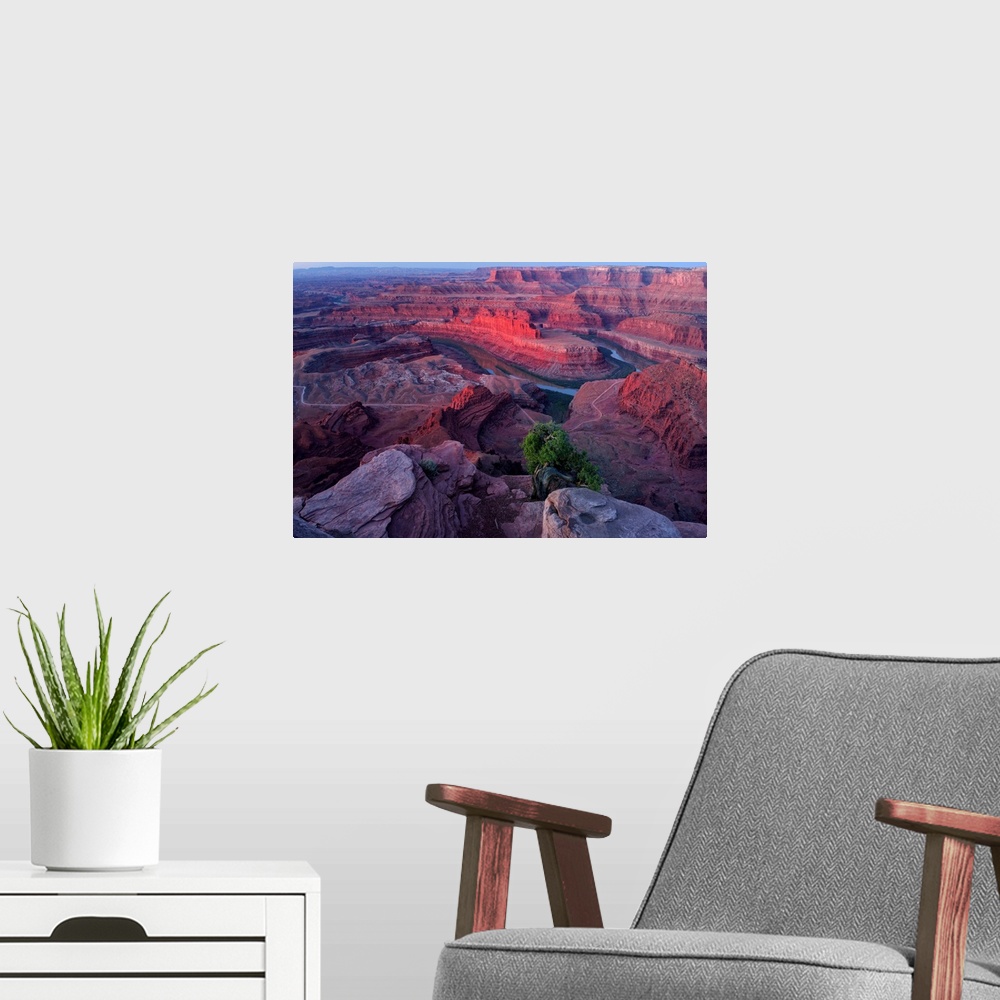 A modern room featuring USA, Southwest, Colorado Plateau, Utah, Deadhorse Point State Park, Colorado river.