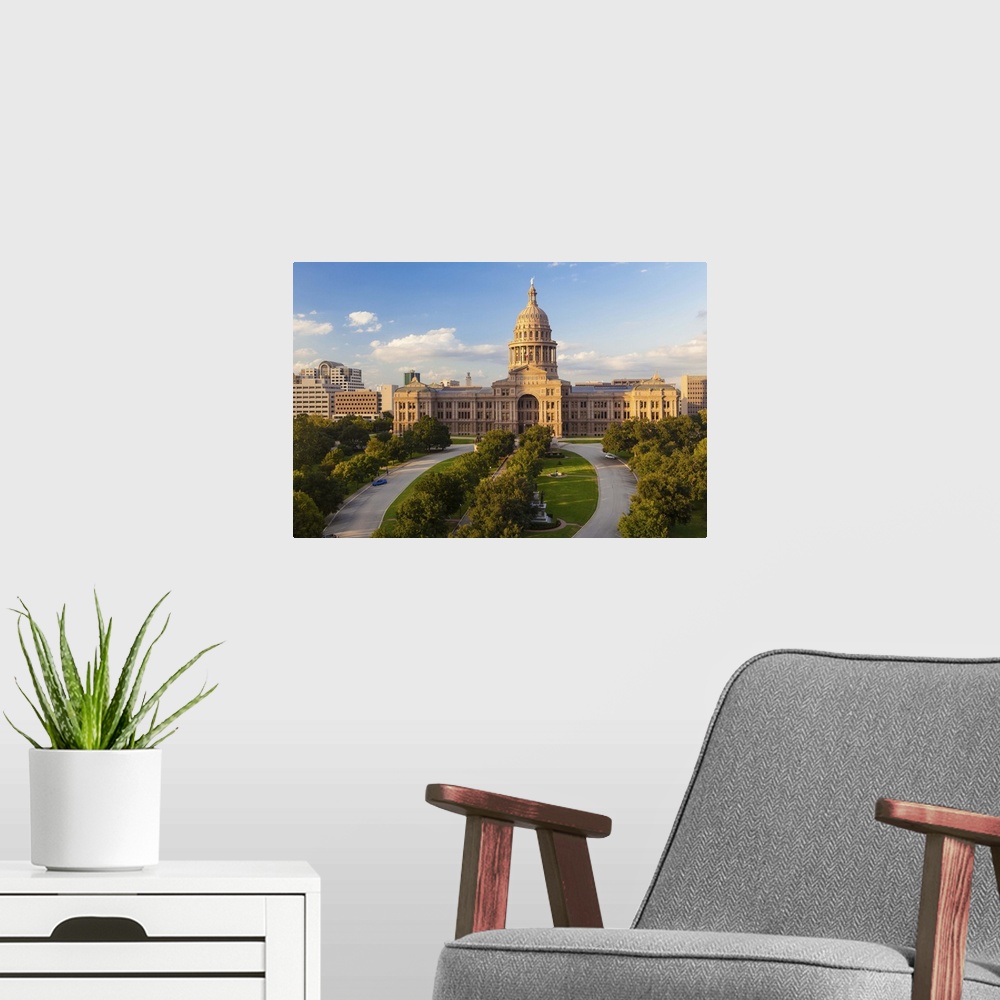 A modern room featuring State Capital building, Austin, Texas, United States of America