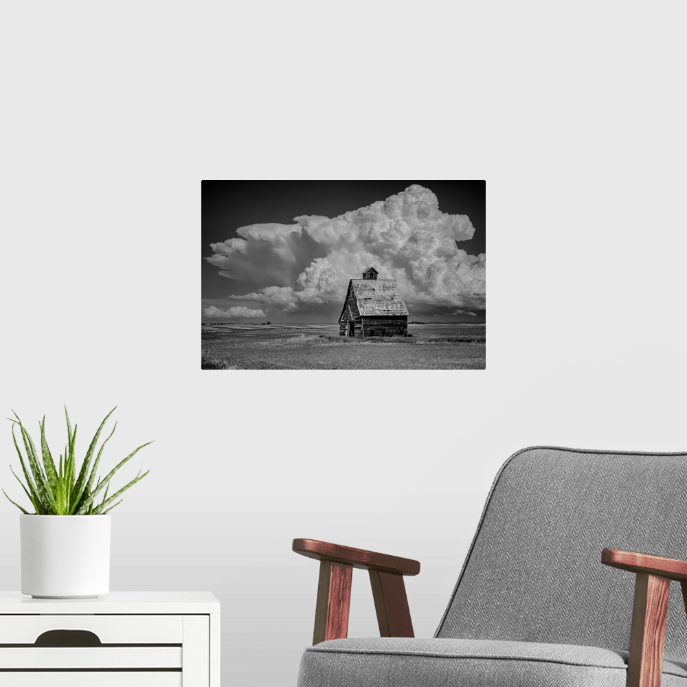 A modern room featuring USA, Great Plains, North Dakota, Barn and Thunderstorm
