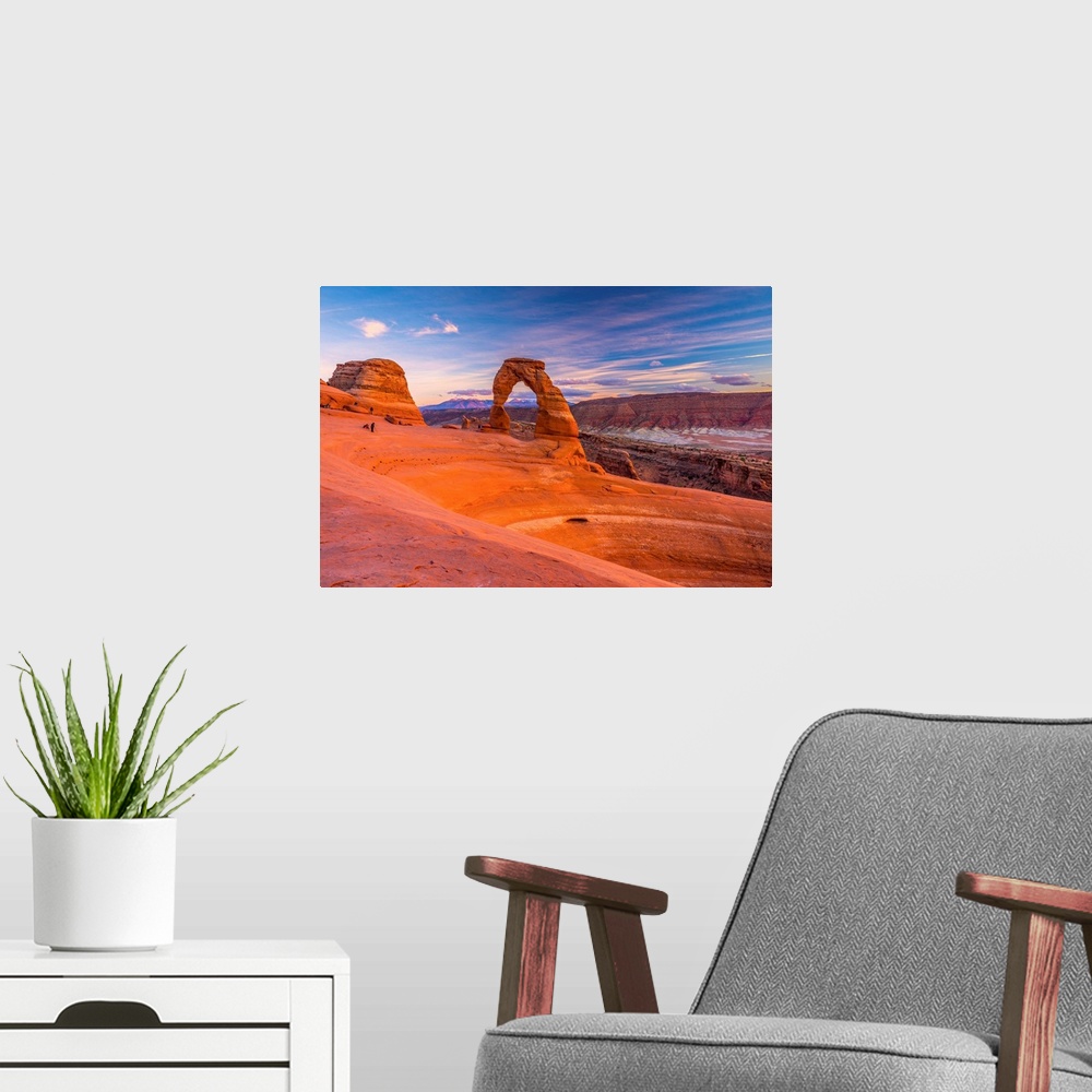 A modern room featuring USA, Utah, Moab, Arches National Park, Delicate Arch.