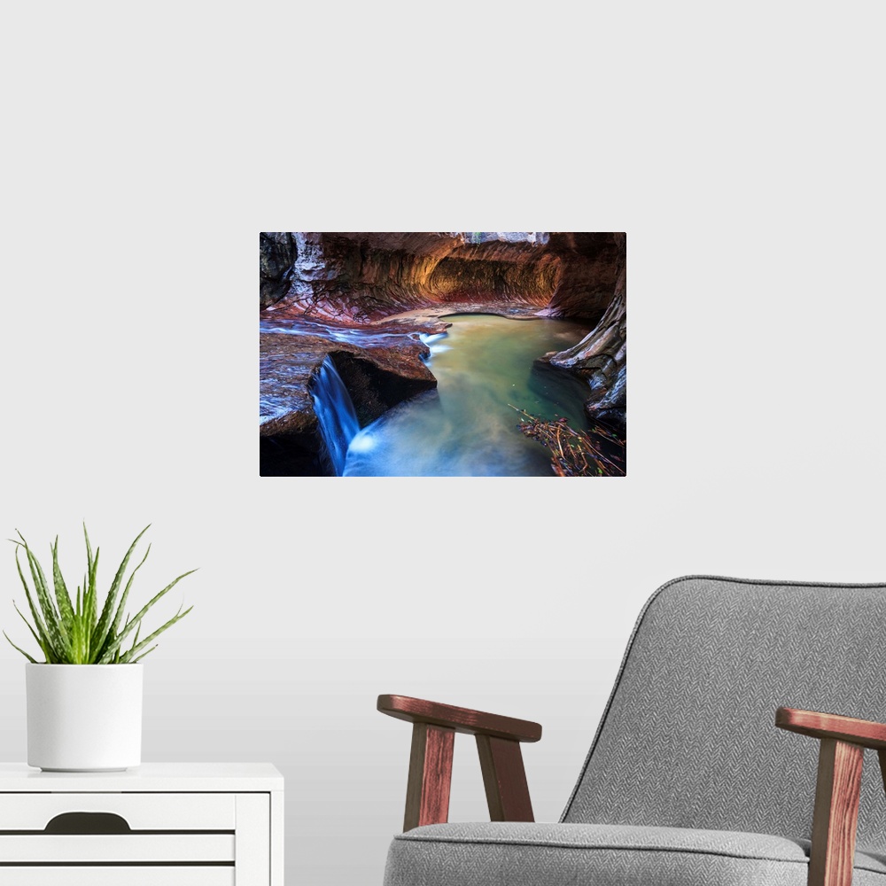 A modern room featuring USA, Utah, Zion Canyon National Park, The Subway