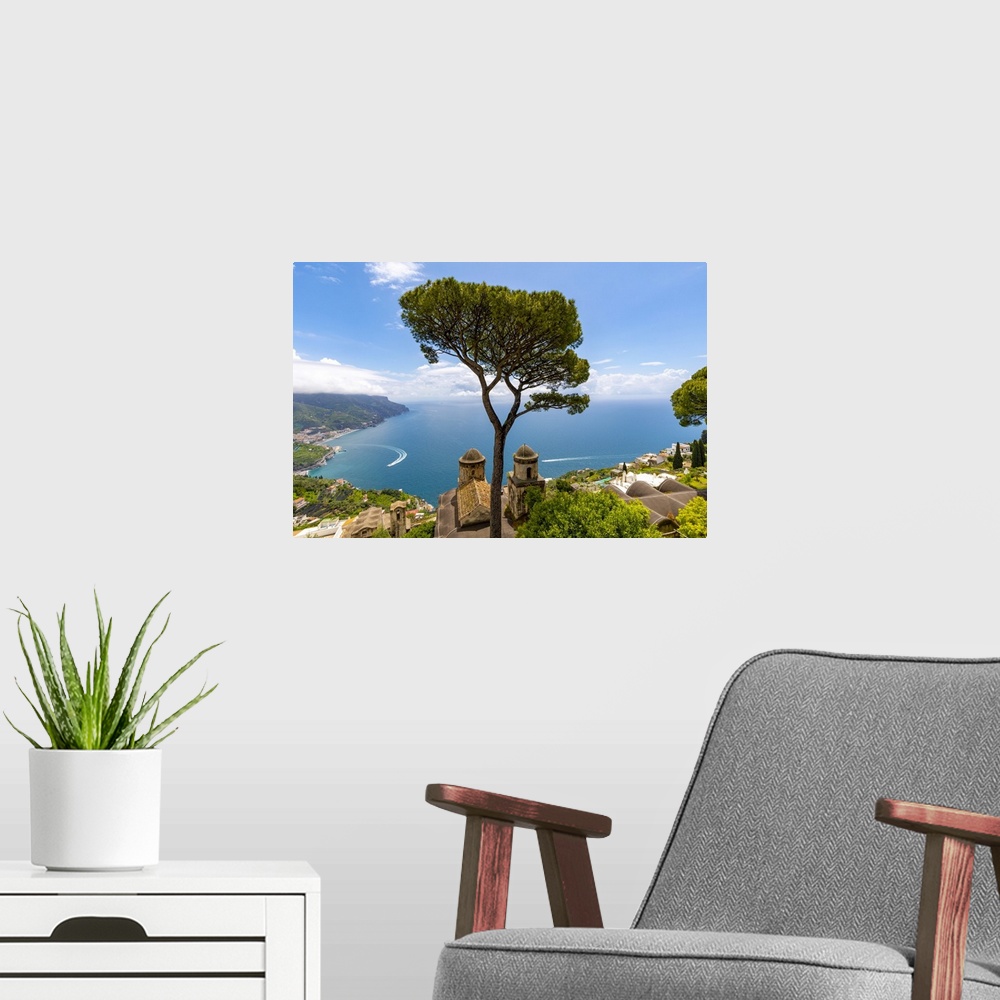 A modern room featuring View from Ravello, Amalfi Coast, Campania, Italy