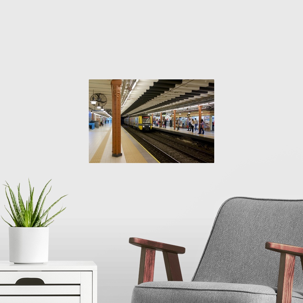 A modern room featuring Peru subway station, Buenos Aires, Argentina.