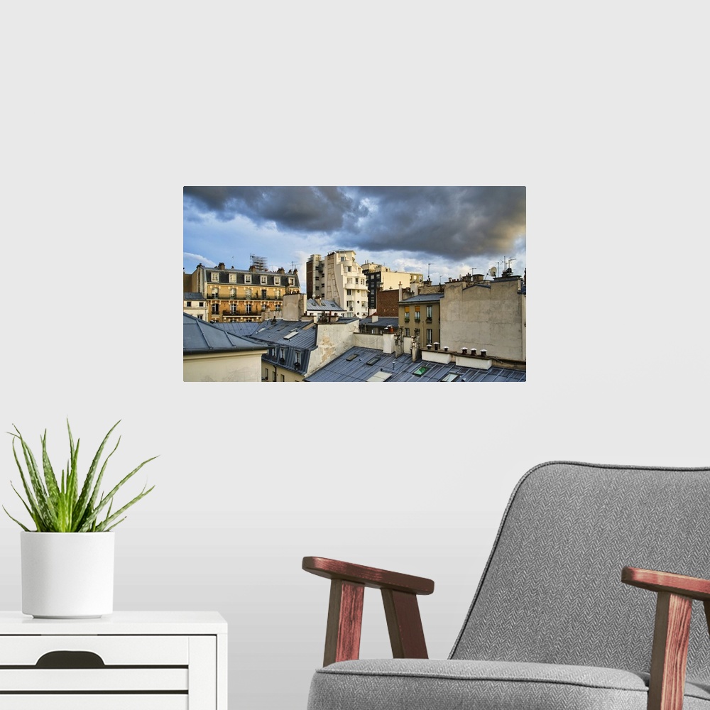 A modern room featuring France, Paris.