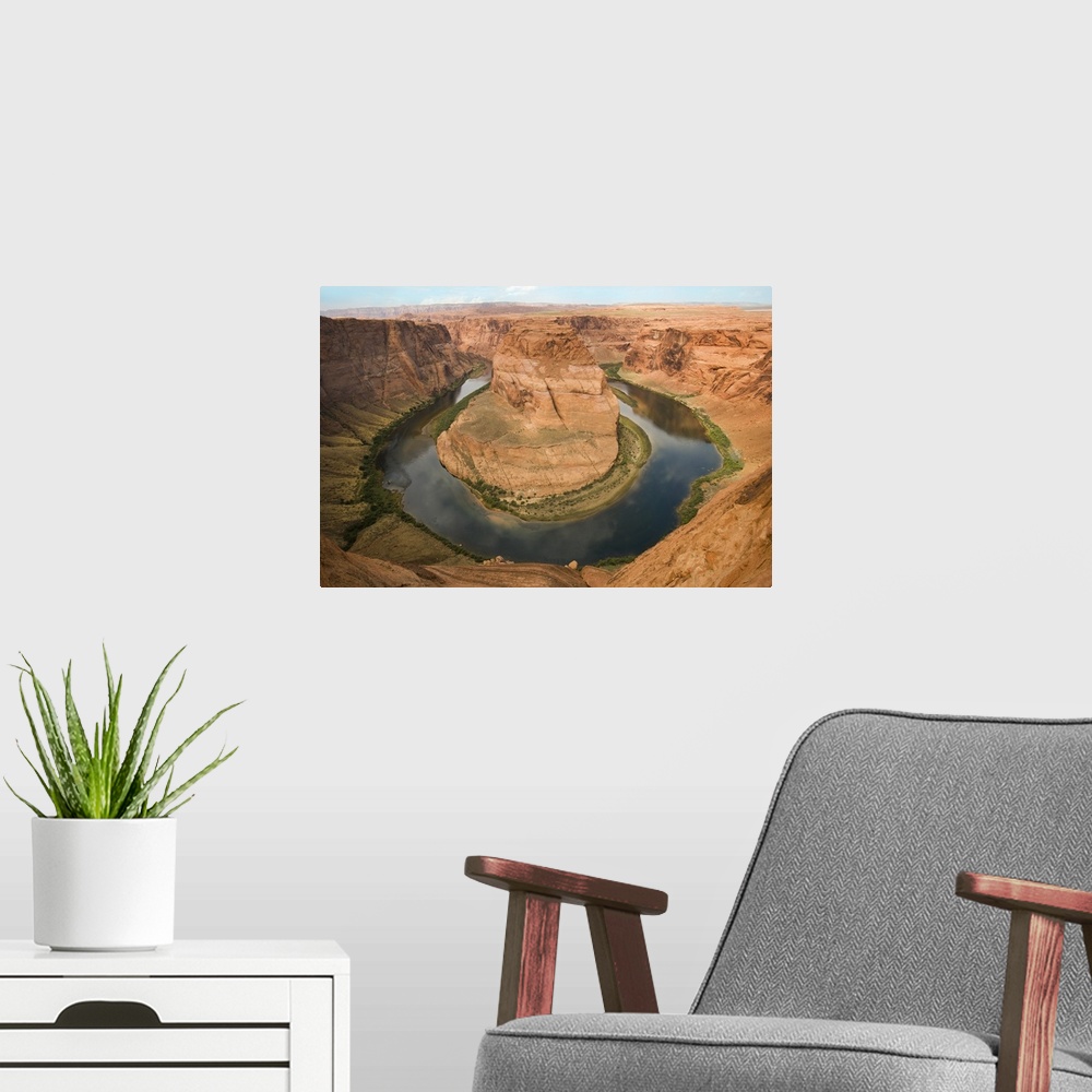 A modern room featuring Colorado River at Horseshoe Bend, Page, Arizona