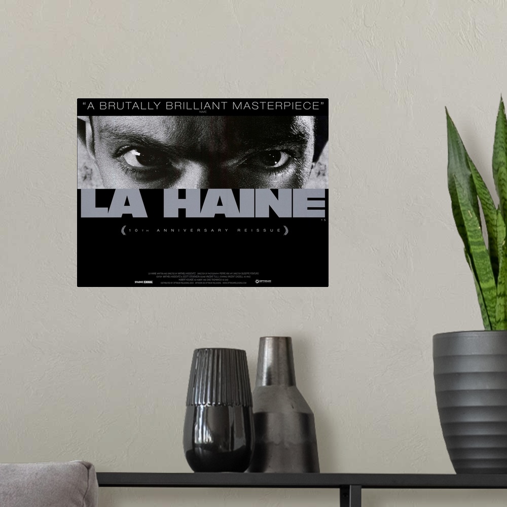 A modern room featuring La Haine (1995)