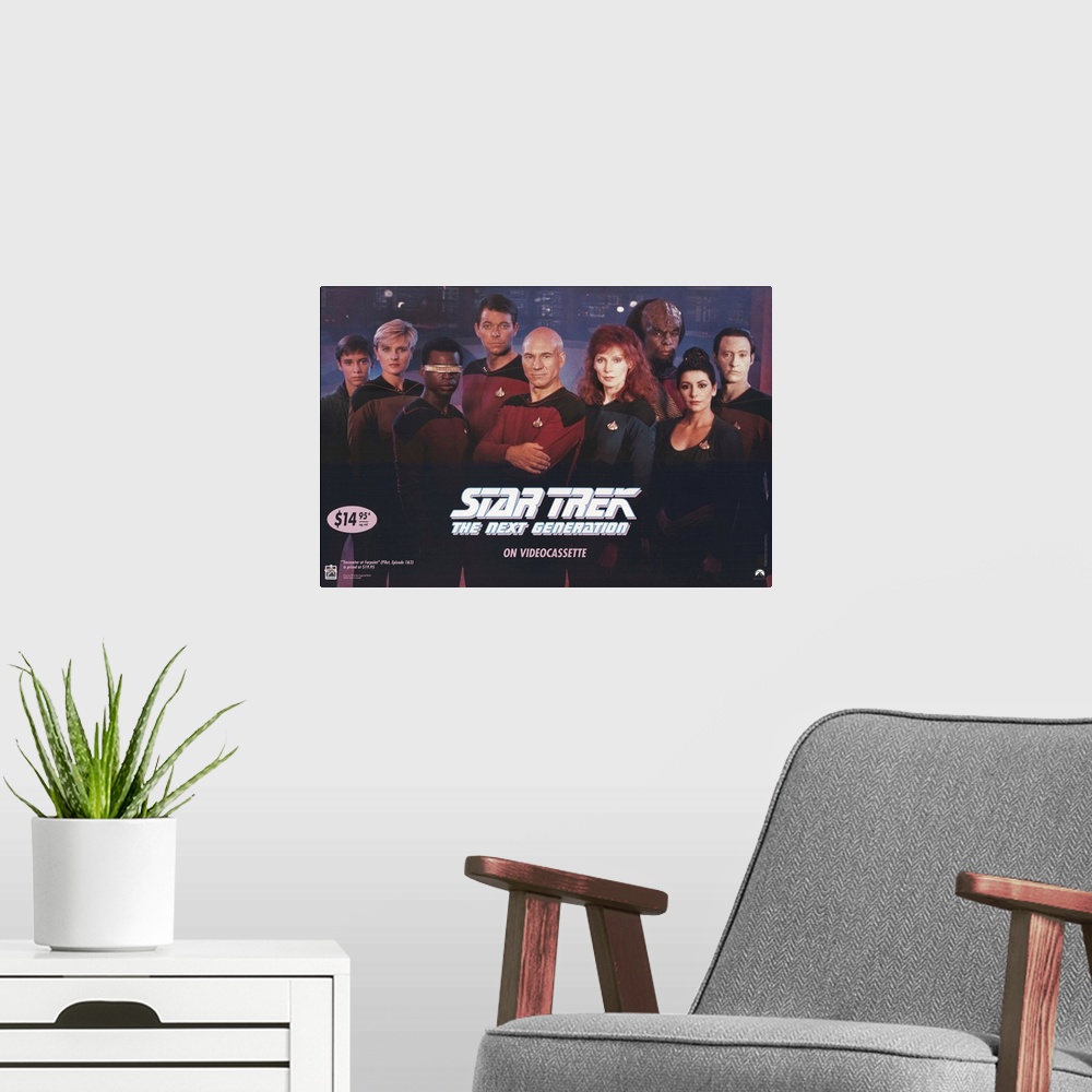 A modern room featuring Star Trek: The Next Generation (TV) ()