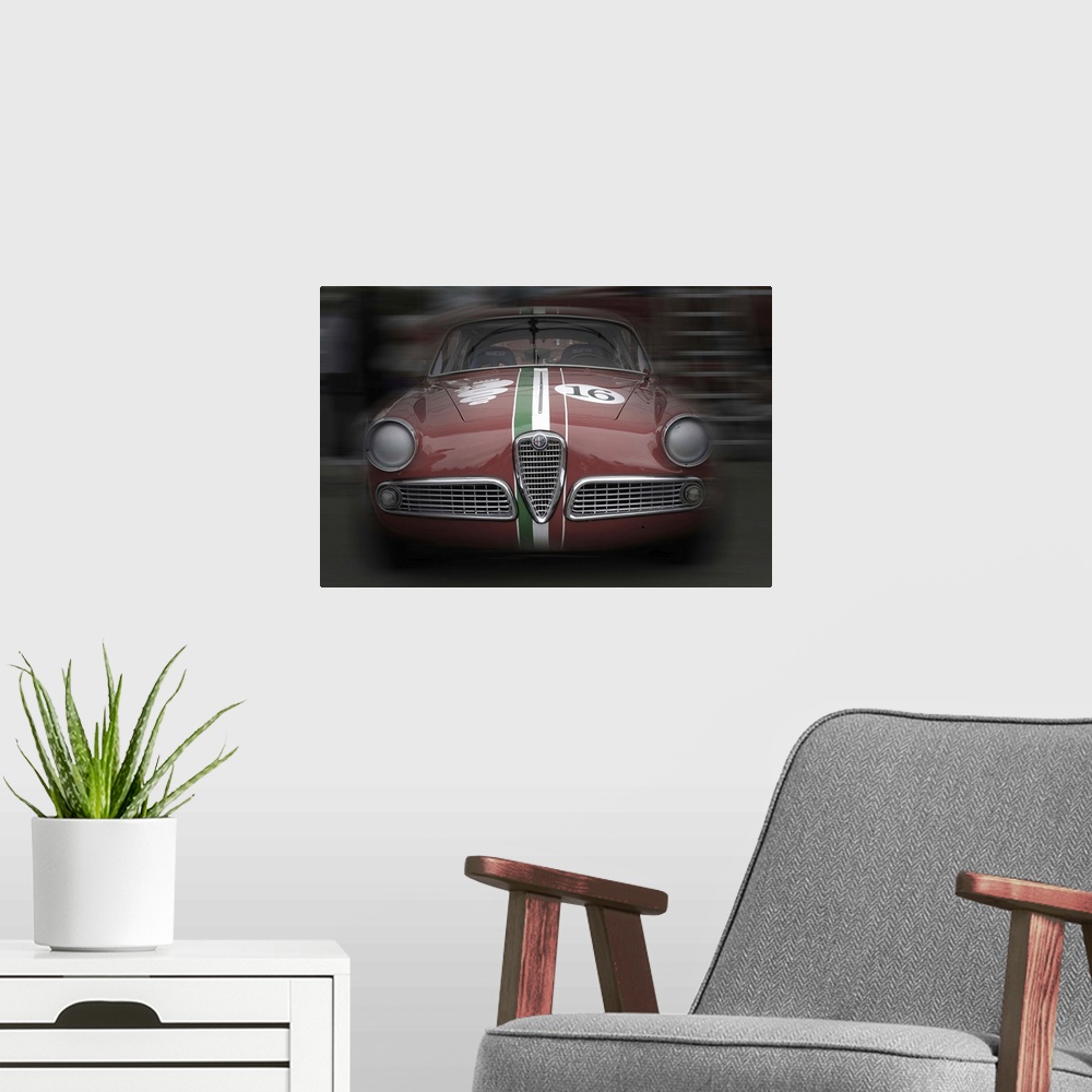 A modern room featuring Alfa Romeo Laguna Seca