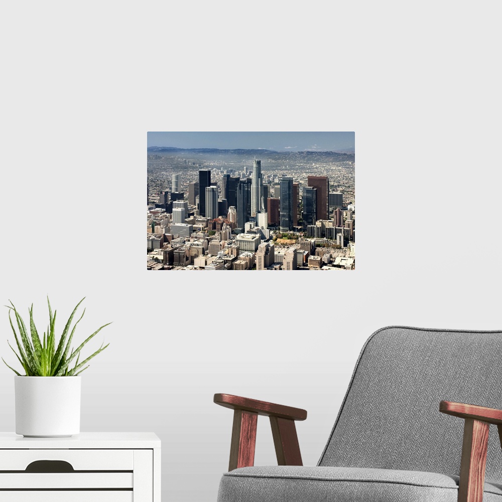 A modern room featuring LA Skyline B