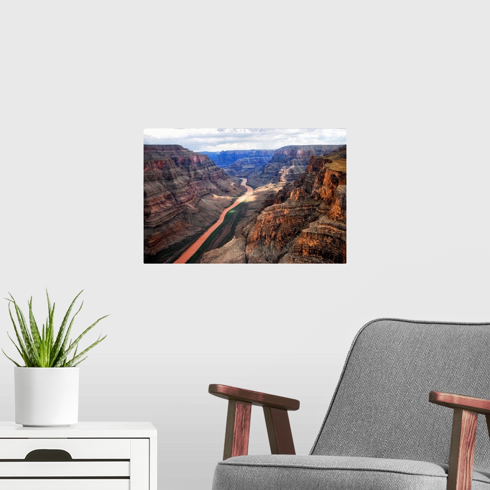 A modern room featuring Colorado River