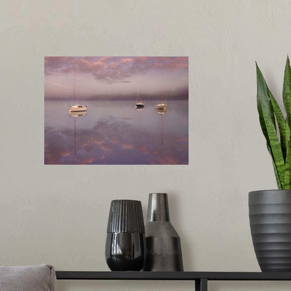 A modern room featuring Dawn Over Ullswater