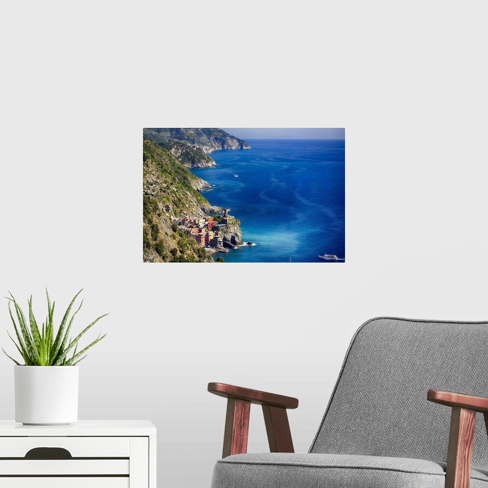 A modern room featuring Cinque Terre Towns Along the Coast, Vernazza and Corniglia, Ligu