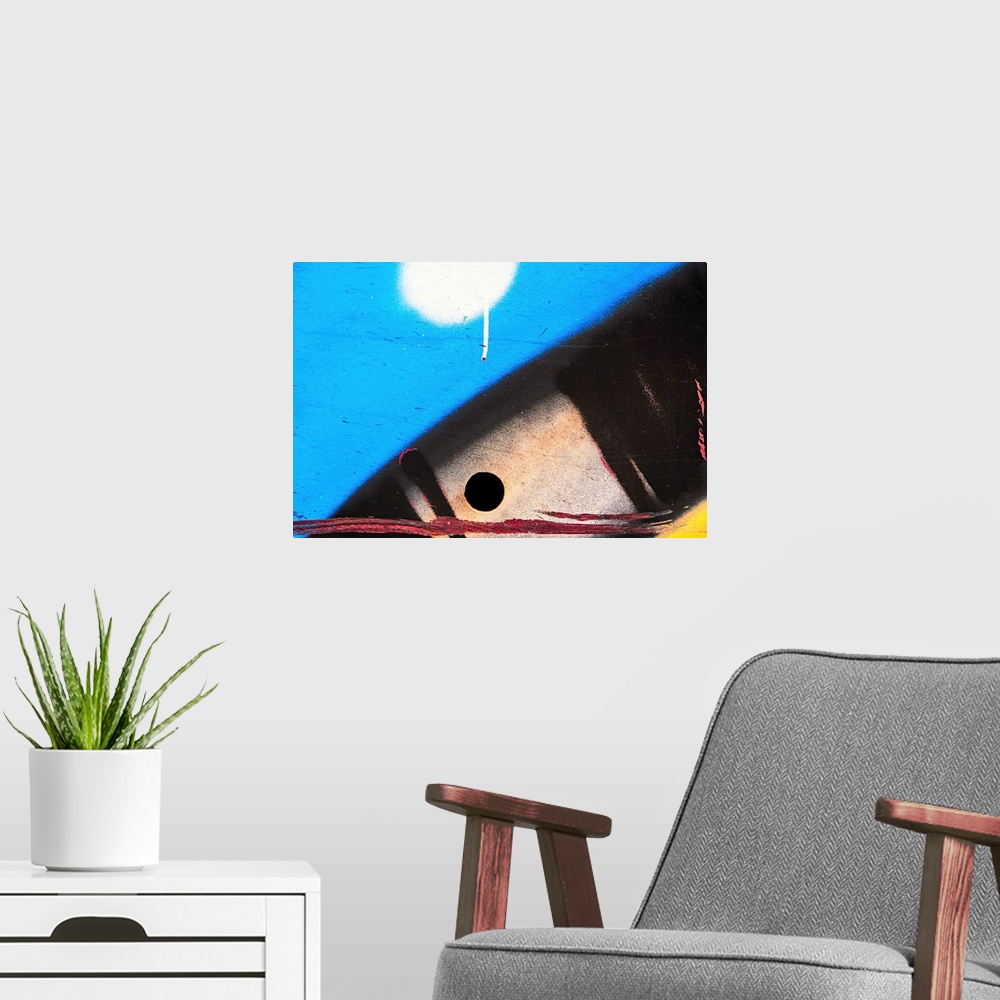 A modern room featuring The Thinking Fish