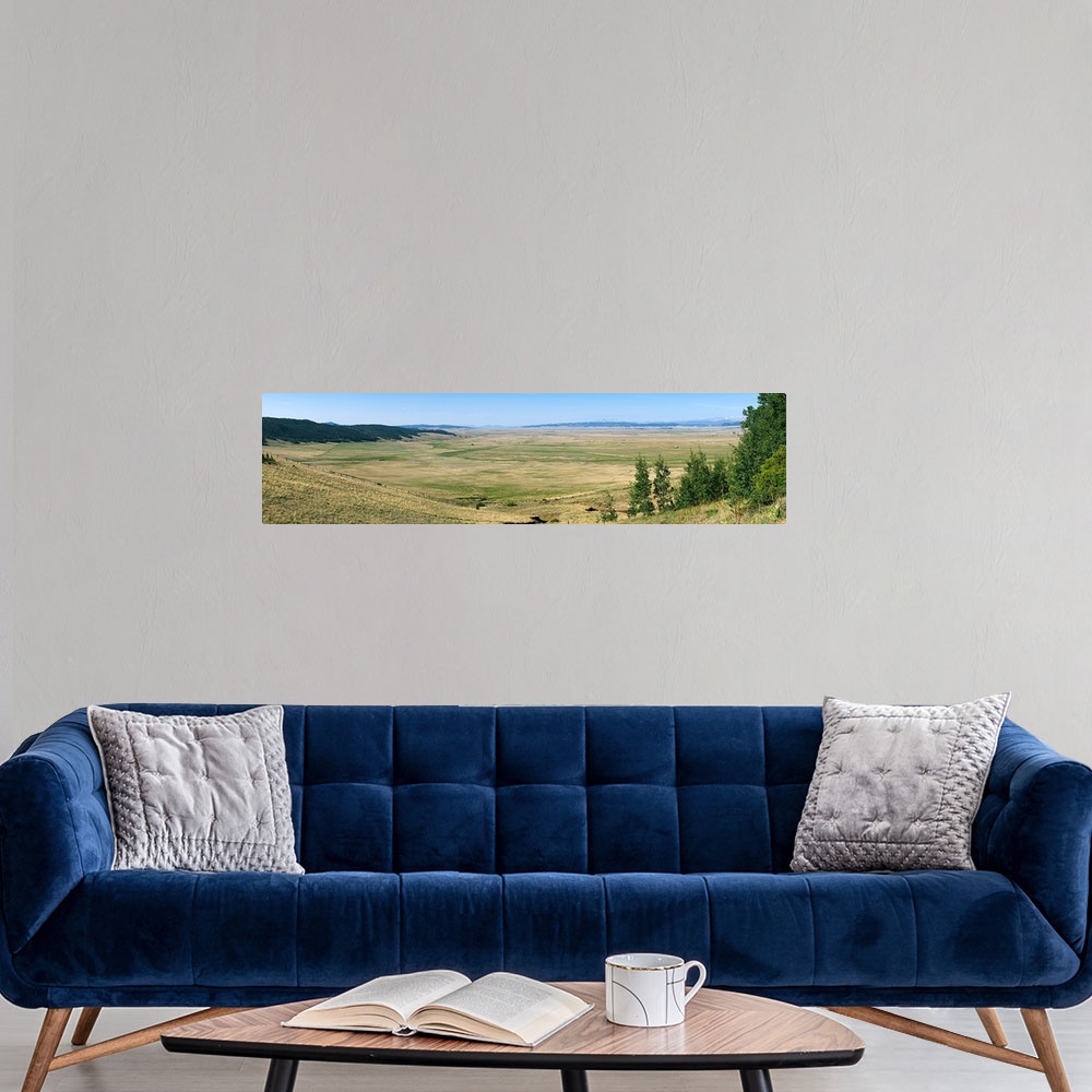 A modern room featuring Distant view of a landscape, South Park, Colorado,