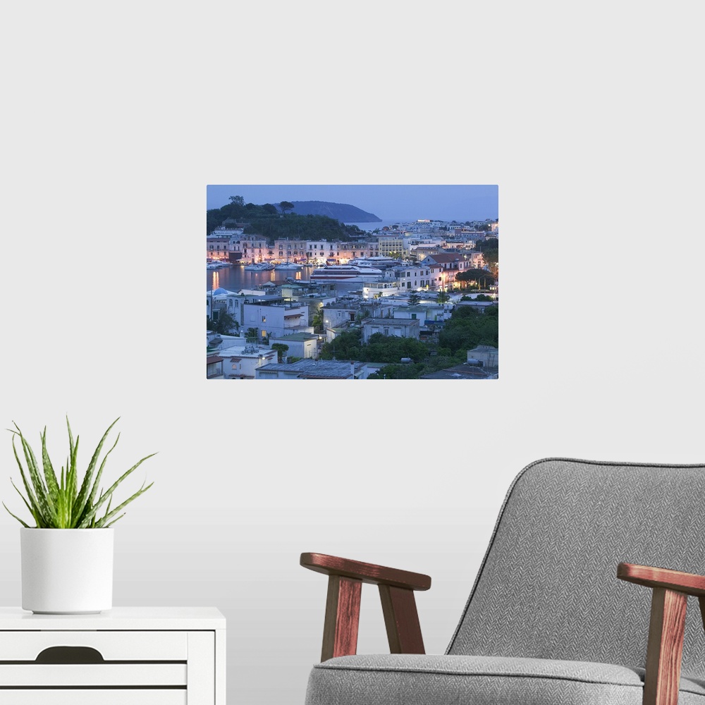 A modern room featuring Ferry port town, Campania region, Bay of Naples, Ischia Porto, Italy