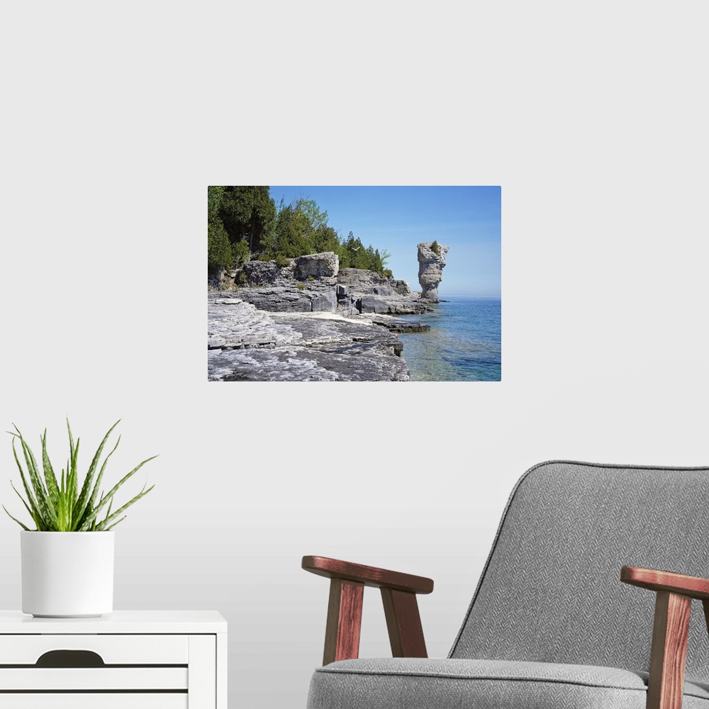 A modern room featuring Rock formations, Bruce Peninsula, Georgian Bay, Ontario, Canada