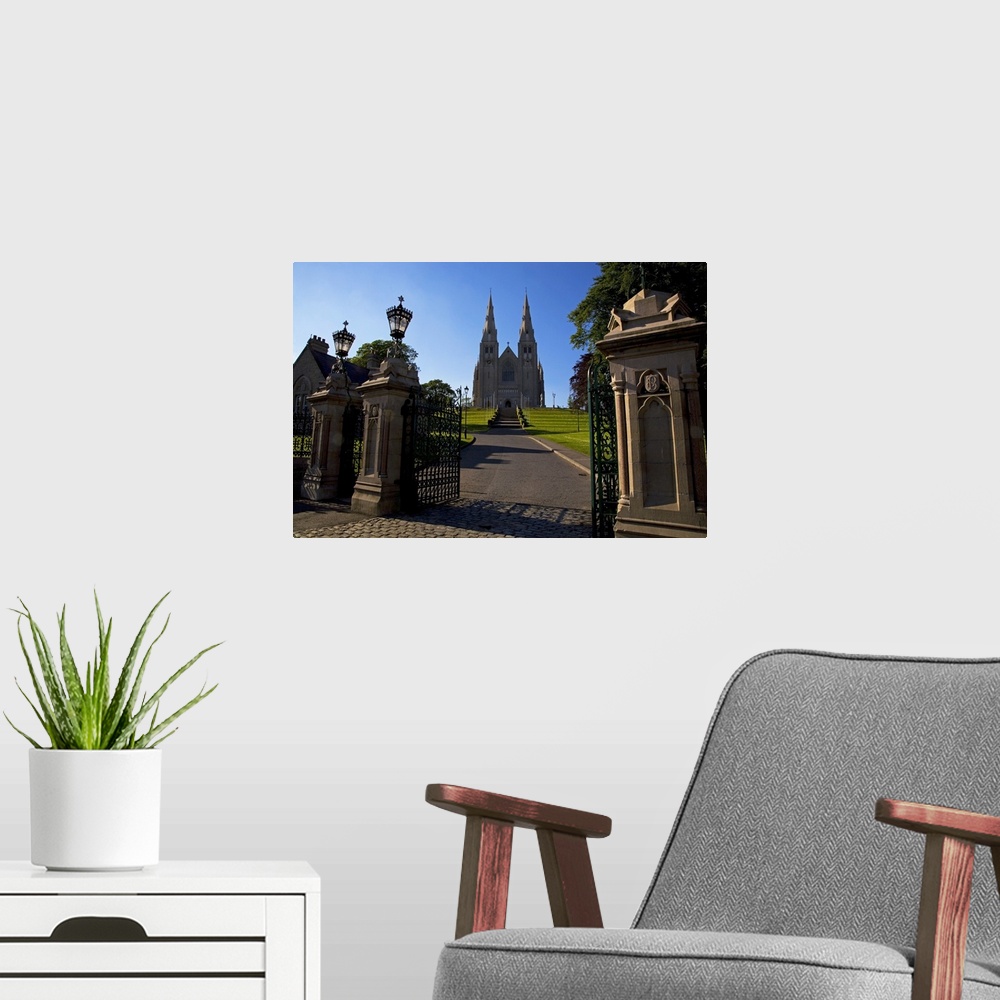 A modern room featuring St Patrick's (RC) Cathedral, Armagh, County Armagh, Ireland