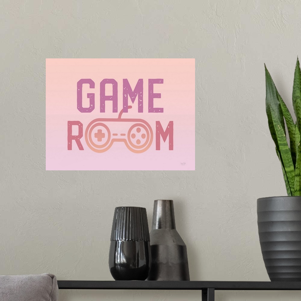 A modern room featuring Girly Game Room