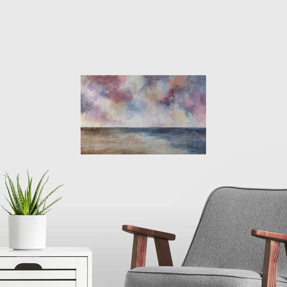 A modern room featuring Tumultuous Sky
