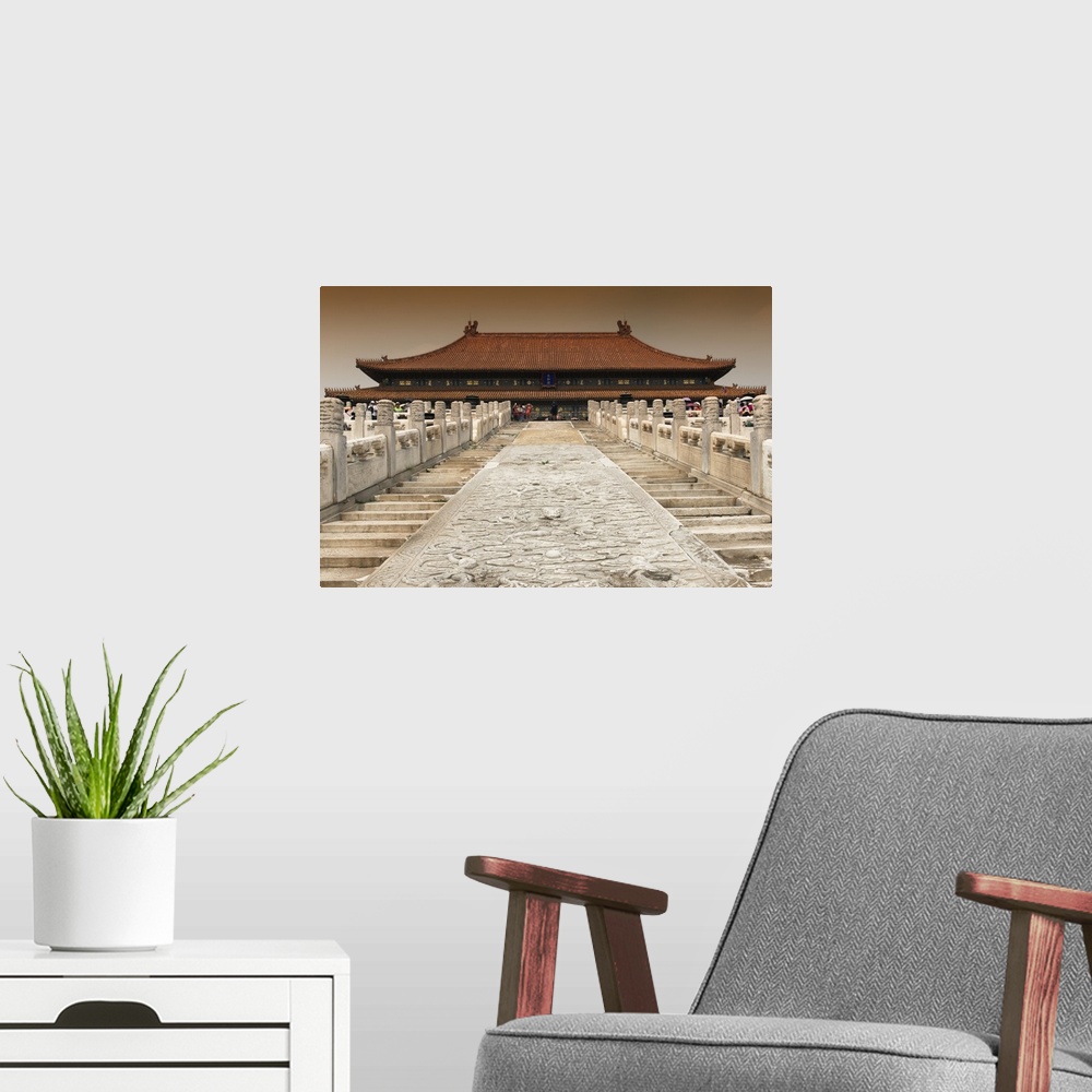 A modern room featuring Stairs Forbidden City, China 10MKm2 Collection.