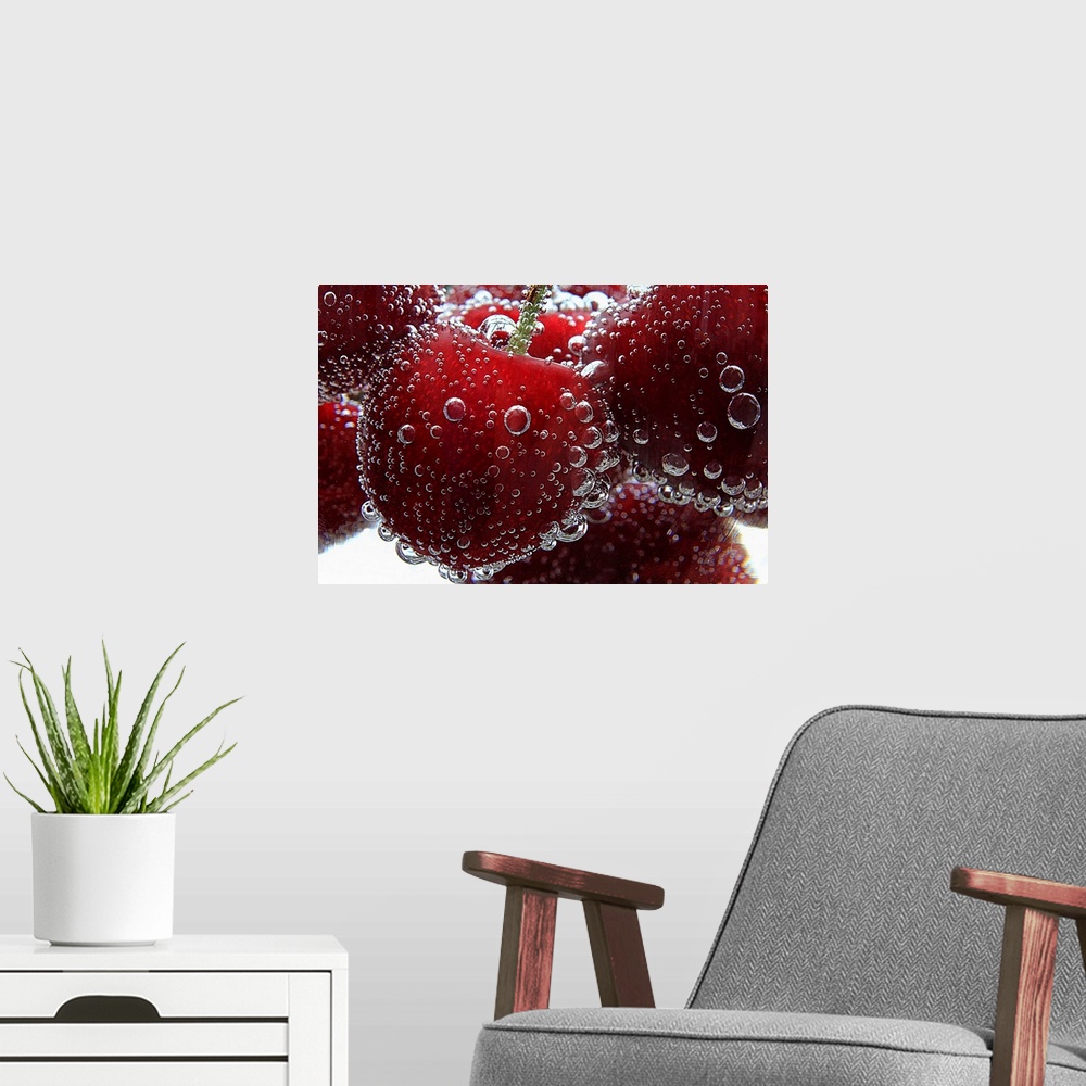 A modern room featuring Cherries