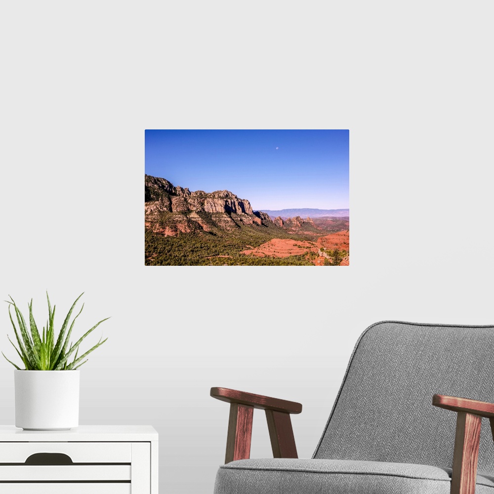 A modern room featuring Rock formations in Sedona, Arizona.