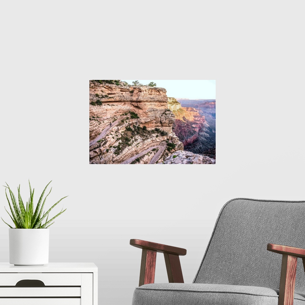 A modern room featuring South Kaibab to Cedar Ridge Trail in Grand Canyon National Park, Arizona.