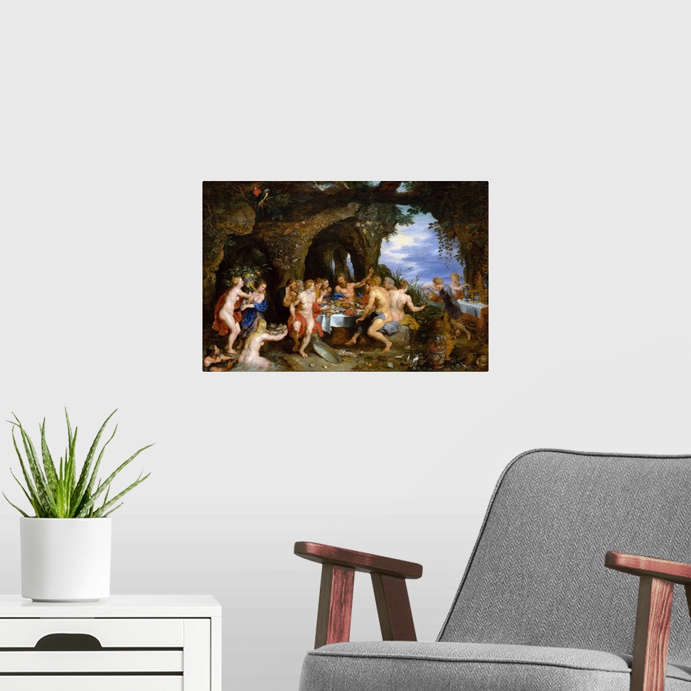 A modern room featuring Rubens and his friend Jan Brueghel collaborated on a number of mythological and religious picture...
