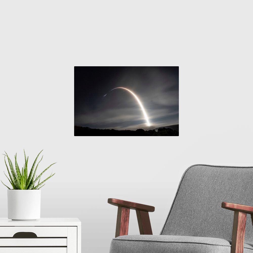 A modern room featuring Iridium-7 Mission. On Wednesday, July 25, 2018 at 4:39 a.m. PDT, SpaceX successfully launched ten...
