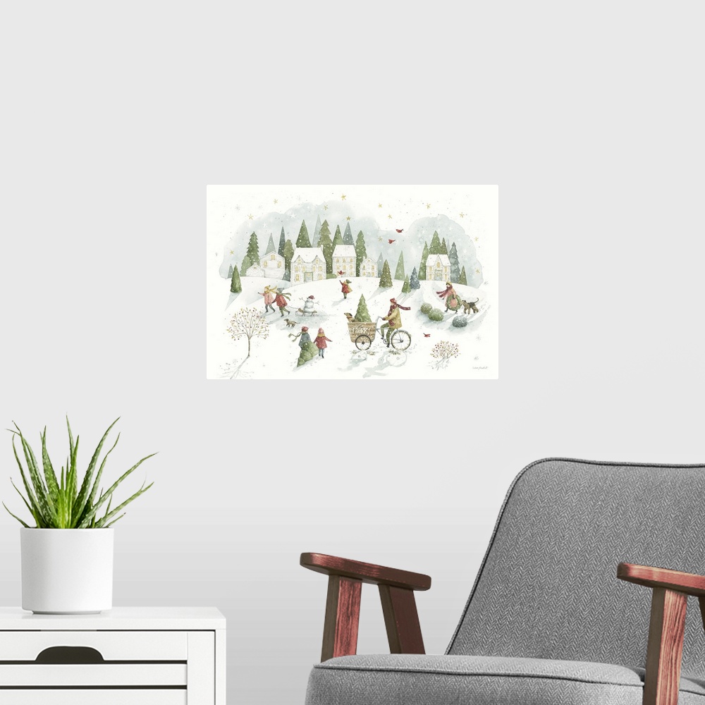 A modern room featuring Magical Winterland I
