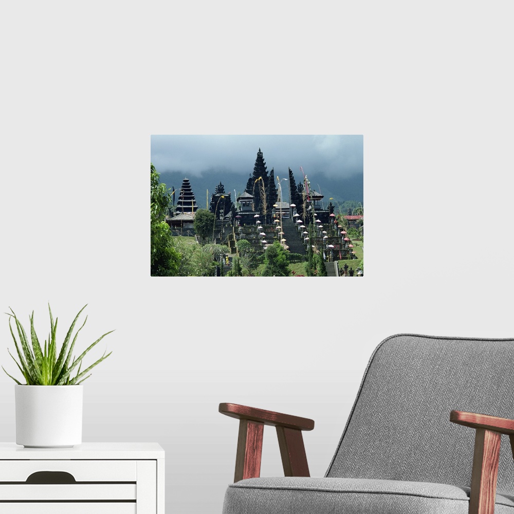 A modern room featuring Besakih Temple, Bali, Indonesia, Southeast Asia, Asia