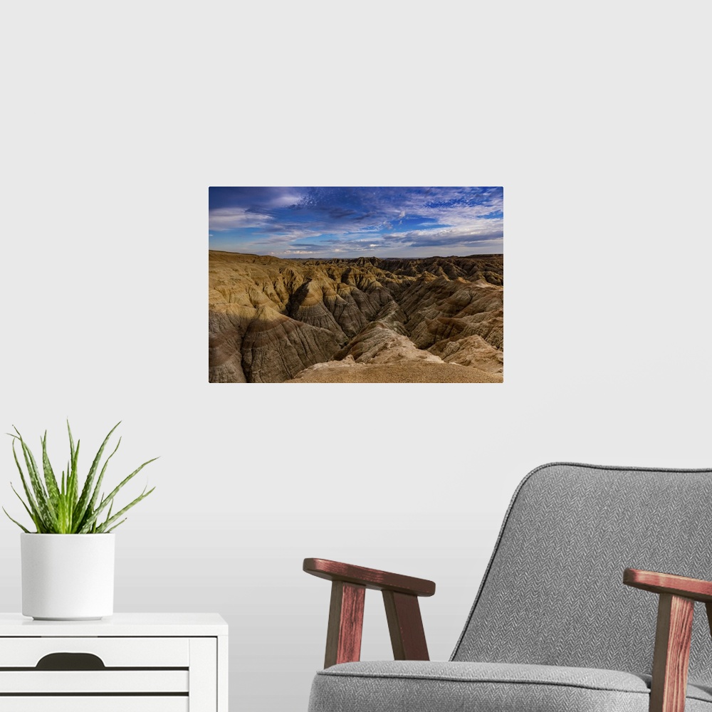 A modern room featuring Breathtaking views in the Badlands, South Dakota, United States of America, North America