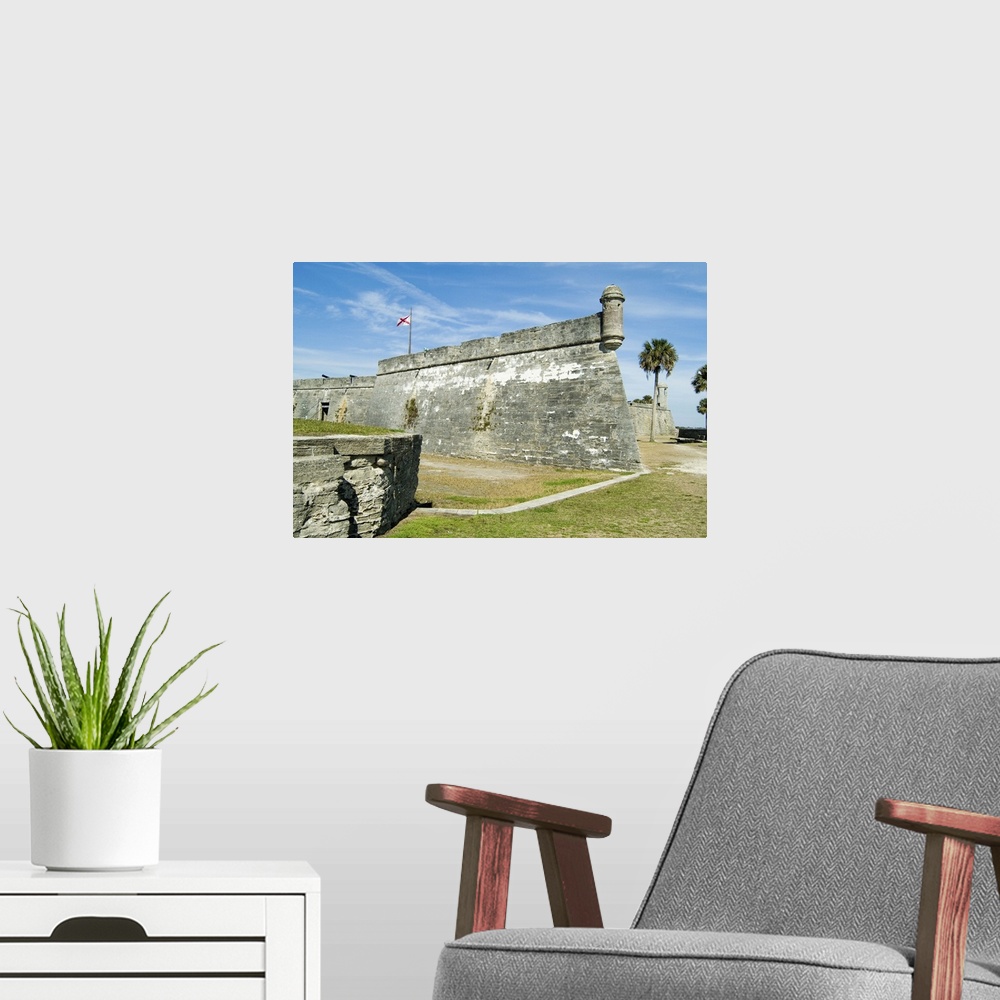 A modern room featuring Castillo San Marcos National Monument, St. Augustine, Florida